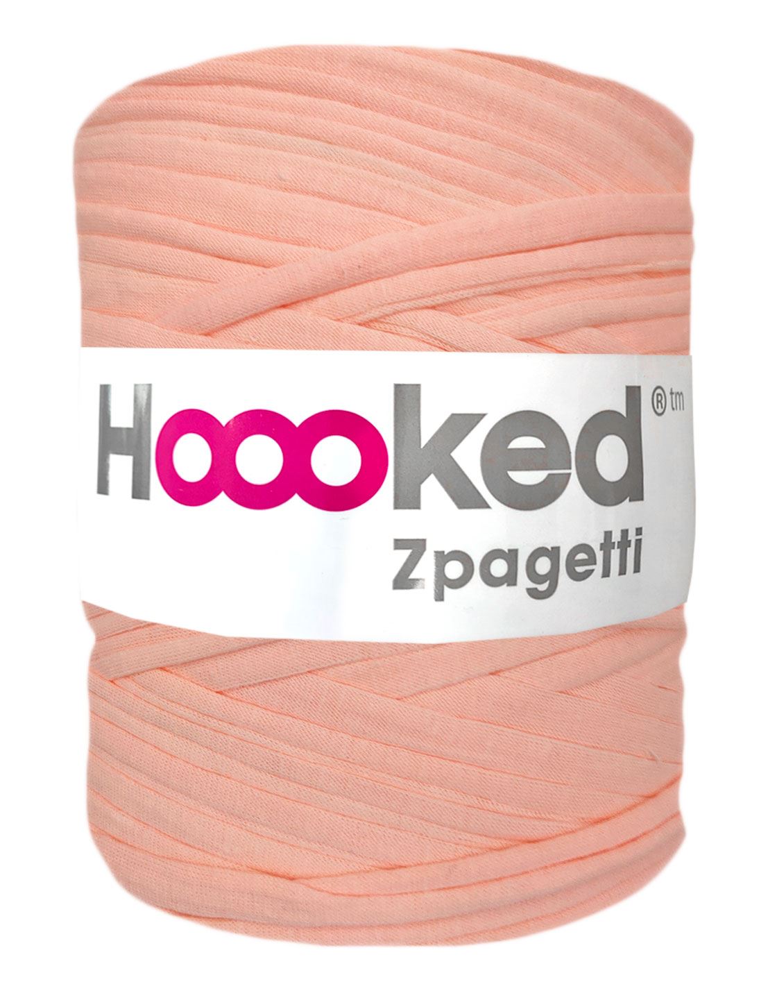 Light salmon pink t-shirt yarn by Hoooked Zpagetti (100-120m)