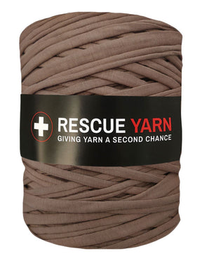 Light mocha brown t-shirt yarn by Rescue Yarn (100-120m)