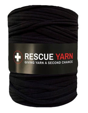 Black t-shirt yarn by Rescue Yarn (100-120m)
