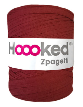 Rich maroon t-shirt yarn by Hoooked Zpagetti (100-120m)