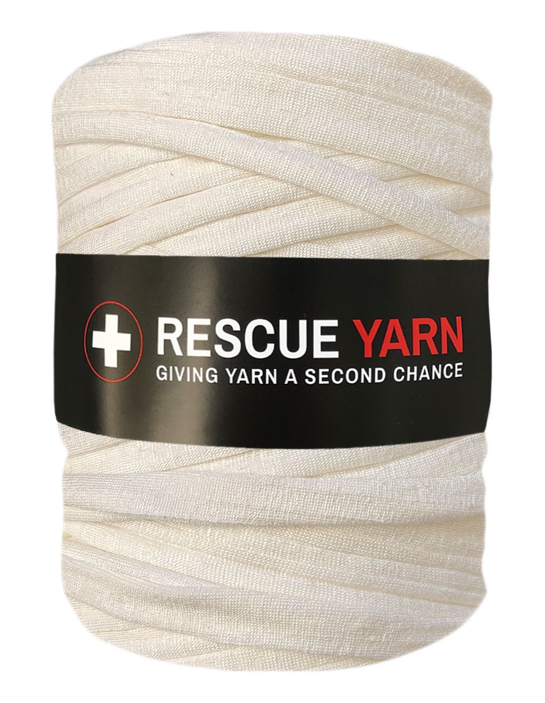 Pale cream t-shirt yarn by Rescue Yarn (100-120m)