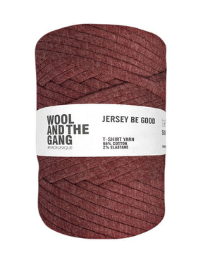 Mottled burgundy Jersey Be Good t-shirt yarn by Wool and the Gang (500g)