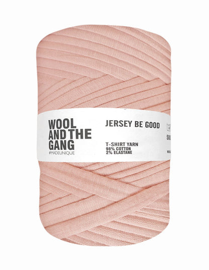 Vintage Pink Jersey Be Good t-shirt yarn by Wool and the Gang (500g)