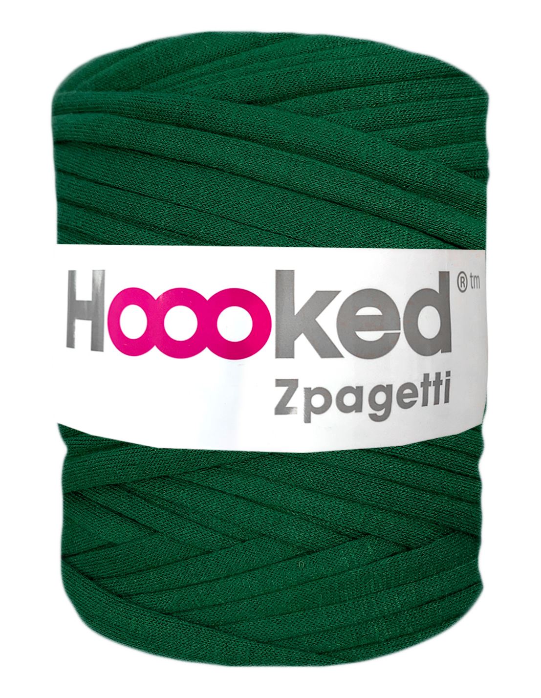 Dark green t-shirt yarn by Hoooked Zpagetti (100-120m)