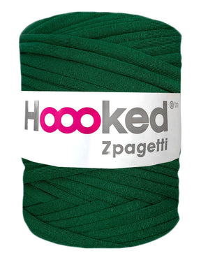 Dark green t-shirt yarn by Hoooked Zpagetti (100-120m)