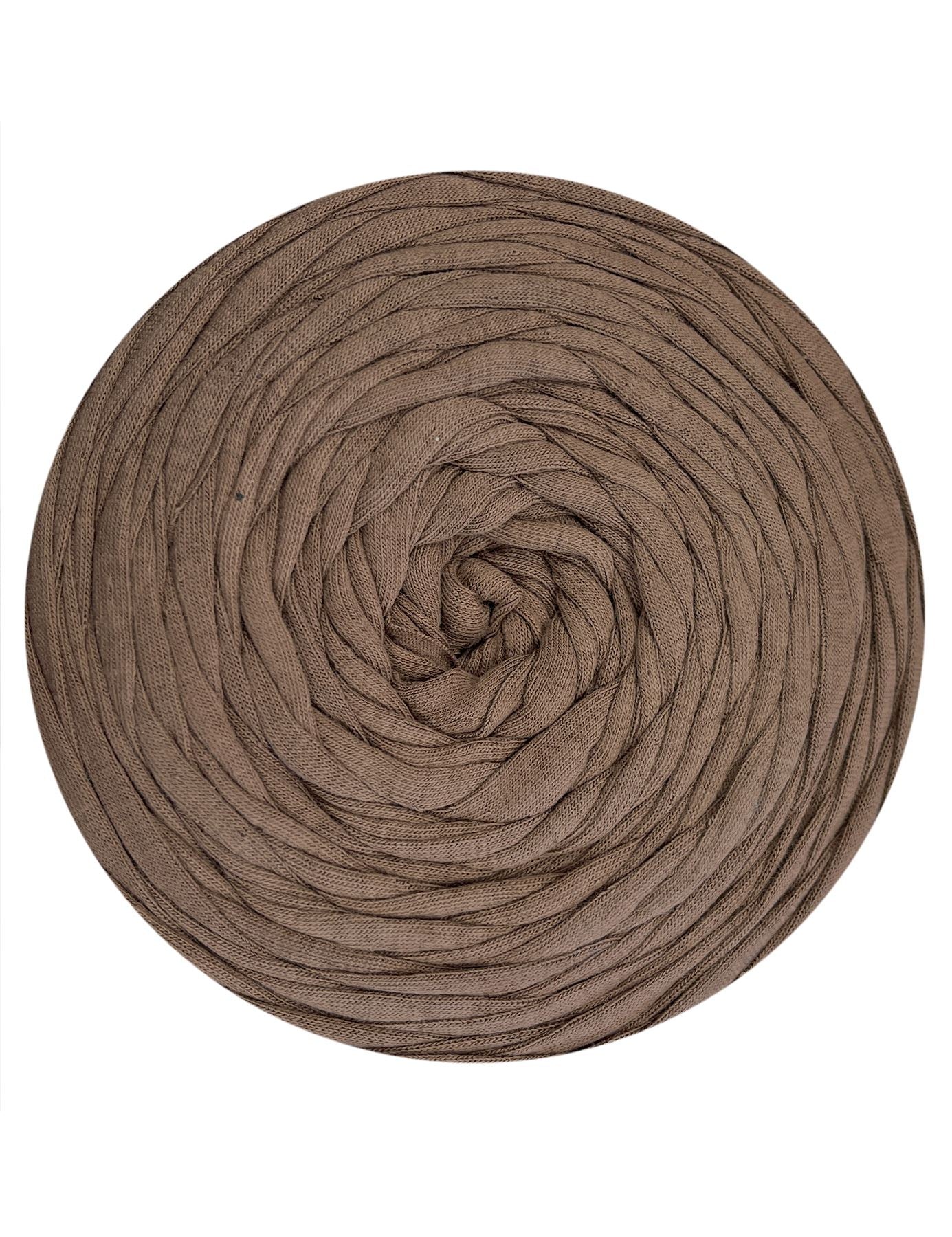 Coffee brown t-shirt yarn (100-120m)