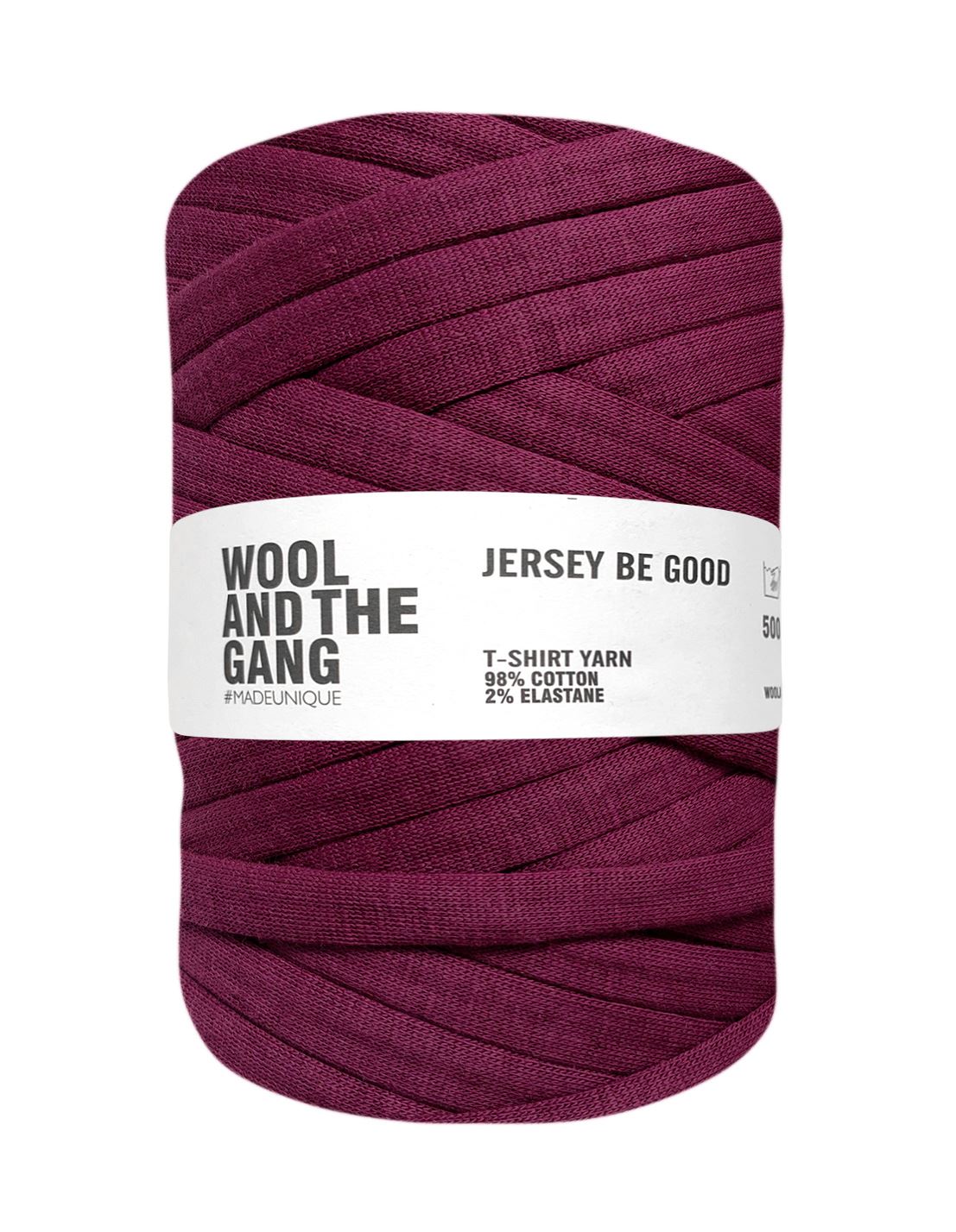 Jam Purple Jersey Be Good t-shirt yarn by Wool and the Gang (500g)