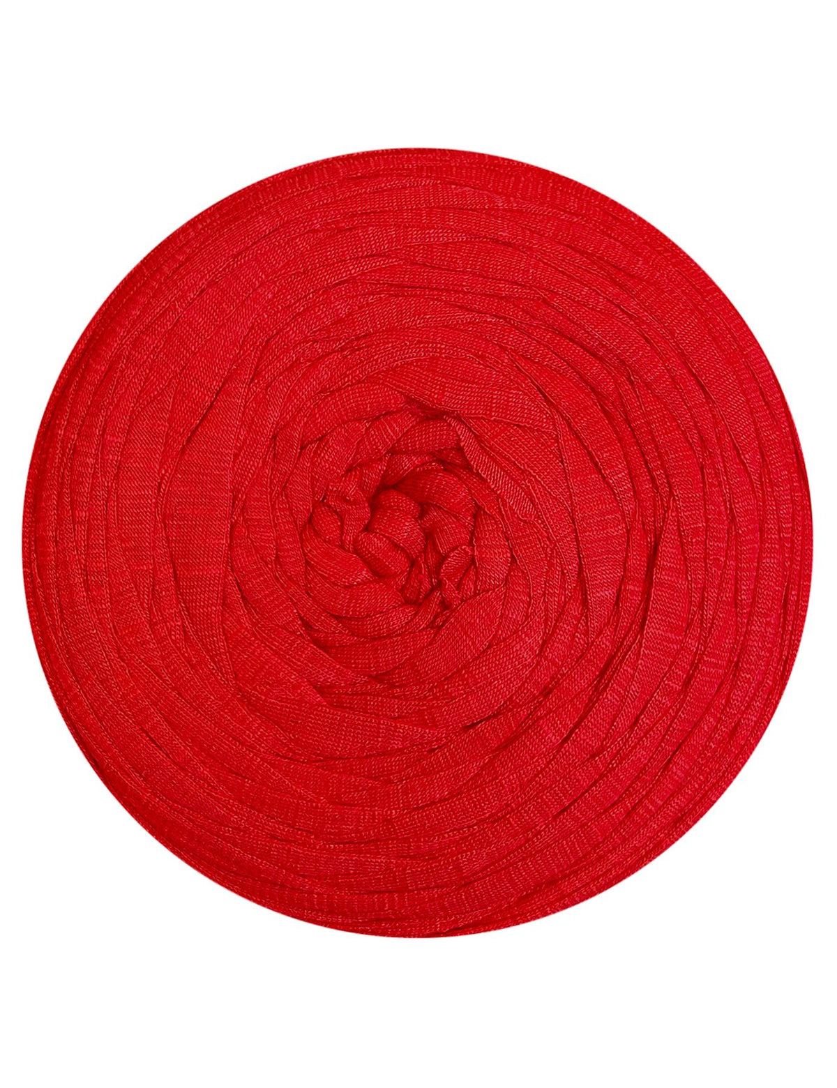 Shiny red t-shirt yarn by Rescue Yarn (100-120m)