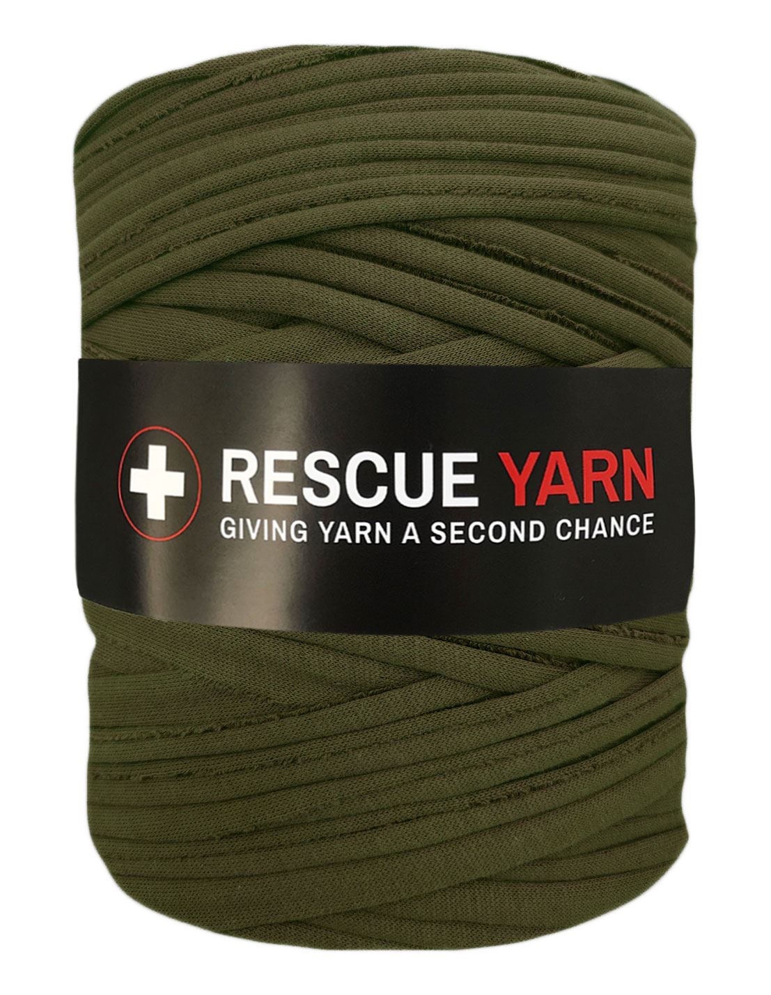 Uniform green t-shirt yarn by Rescue Yarn (100-120m)