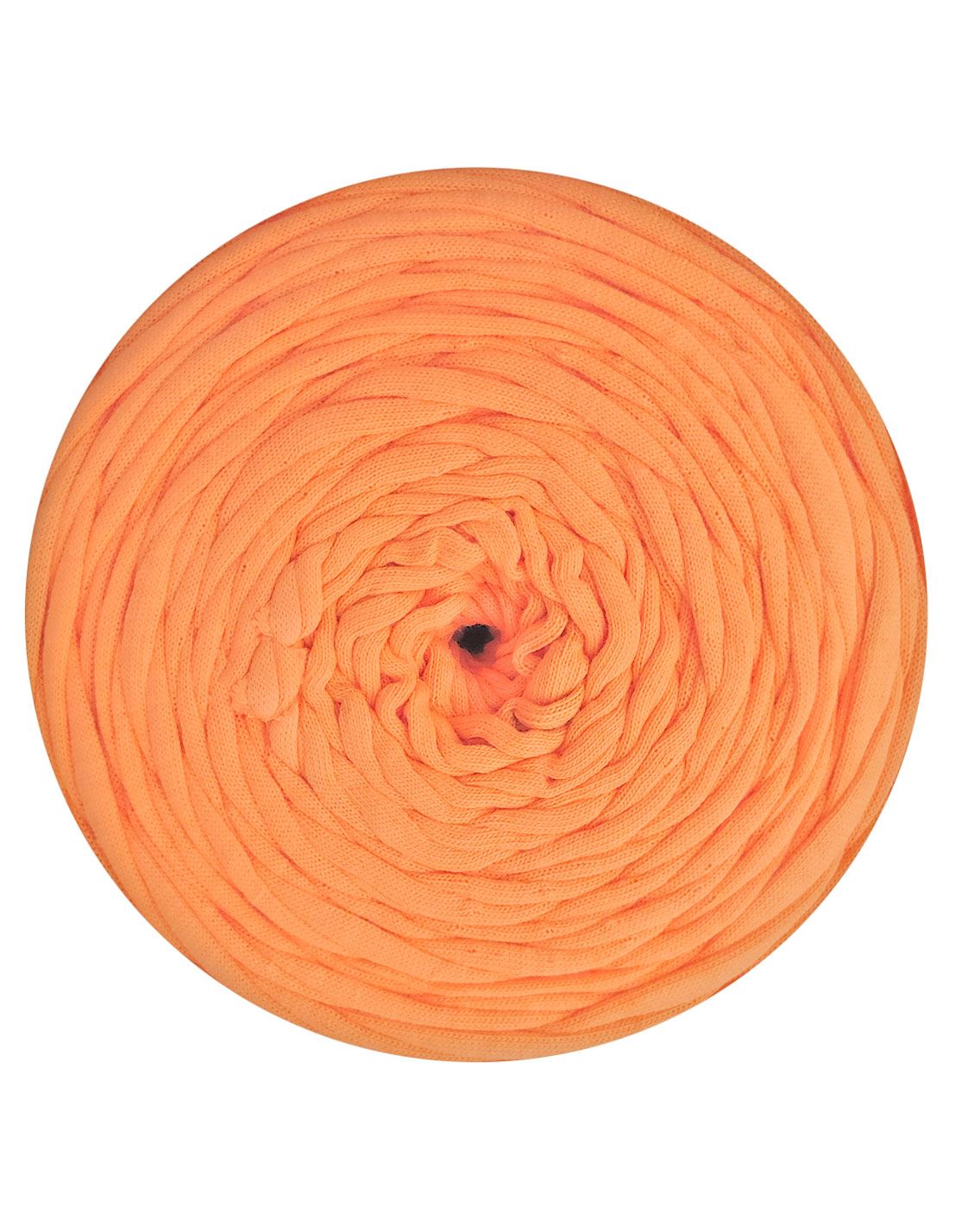 Tangerine orange t-shirt yarn by Rescue Yarn (100-120m)