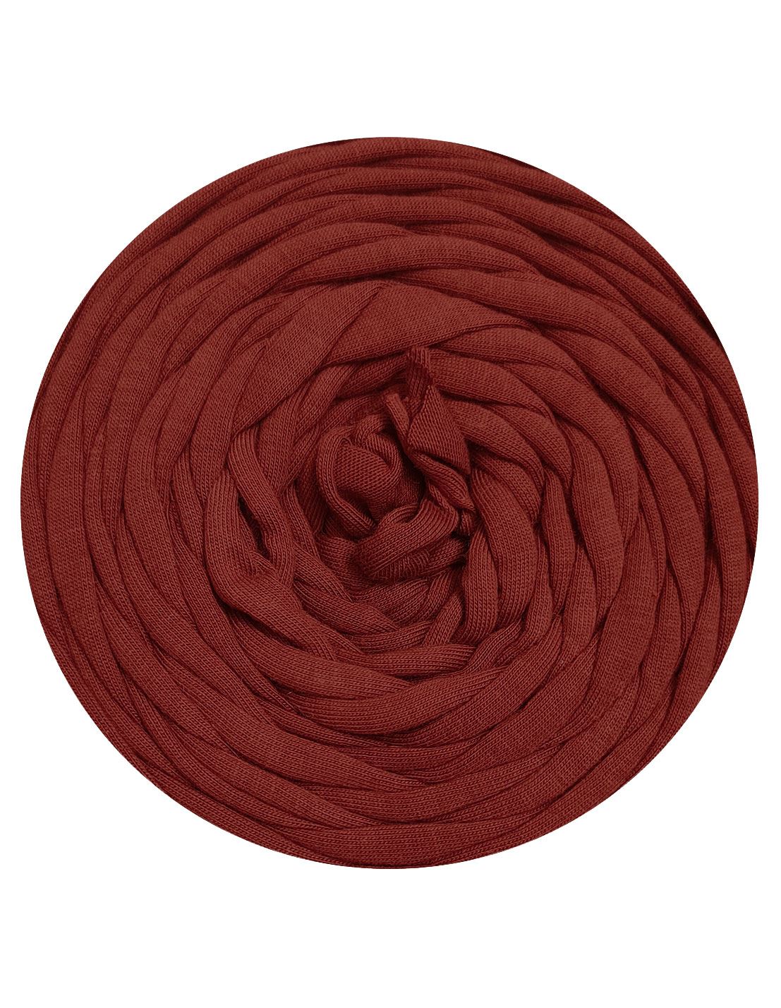 Deep cinnamon brown t-shirt yarn (100-120m)