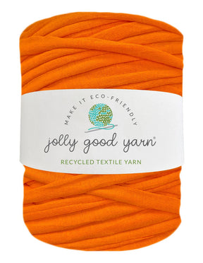 Bright orange t-shirt yarn (100-120m)