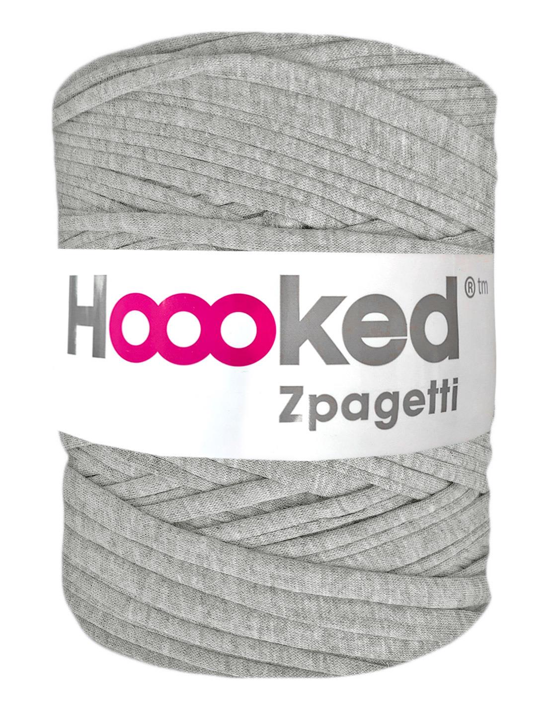 Grey t-shirt yarn by Hoooked Zpagetti (100-120m)