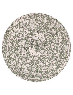 Green floral t-shirt yarn (100-120m)