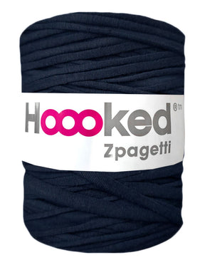 Dark navy t-shirt yarn by Hoooked Zpagetti (100-120m)