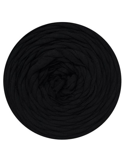 Onyx black t-shirt yarn by Hoooked Zpagetti (100-120m)