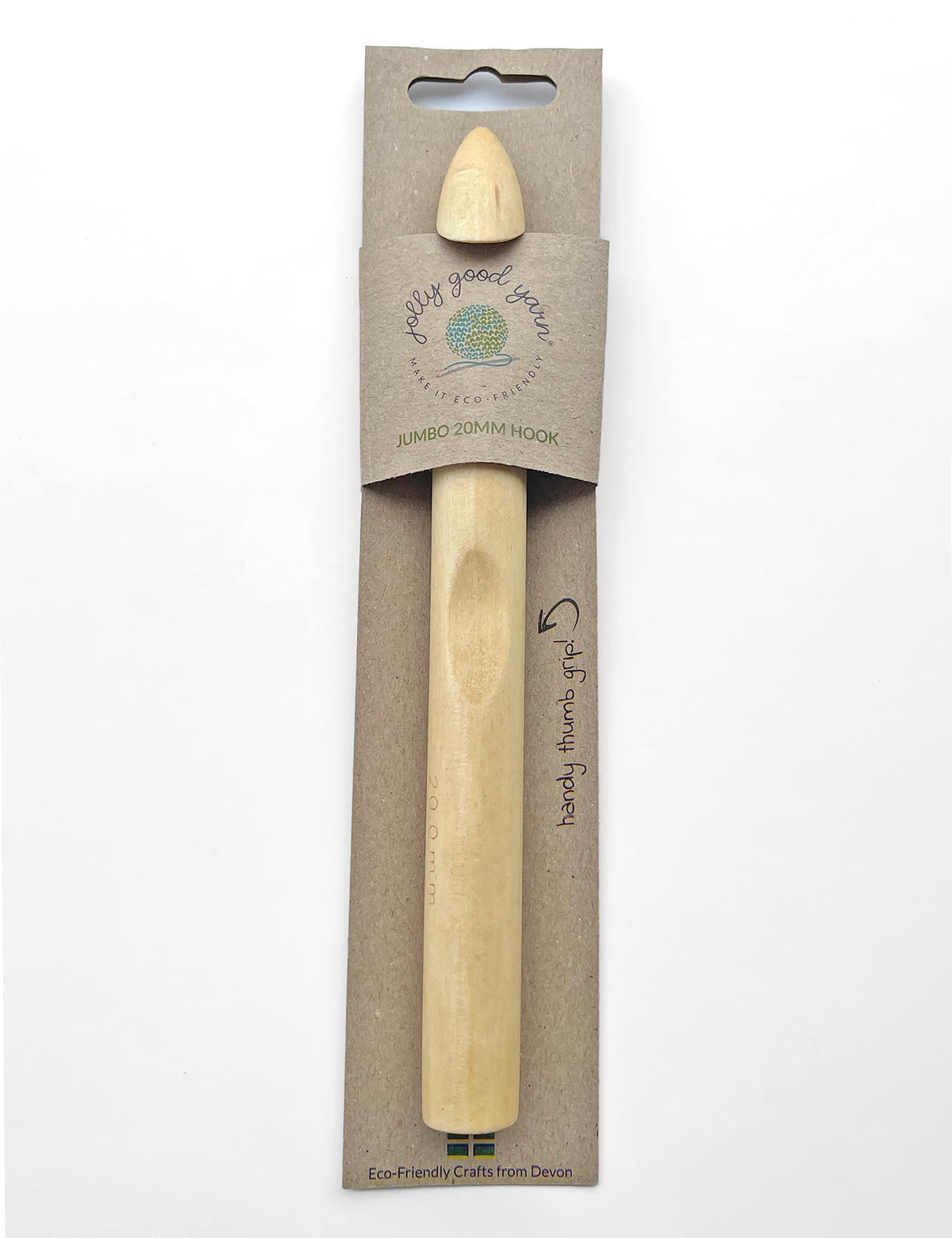 Jolly Good Yarn 20mm birch crochet hook