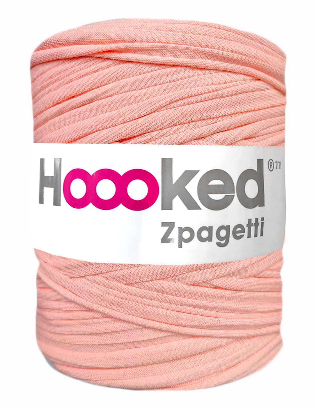 Light pink t-shirt yarn by Hoooked Zpagetti (100-120m)