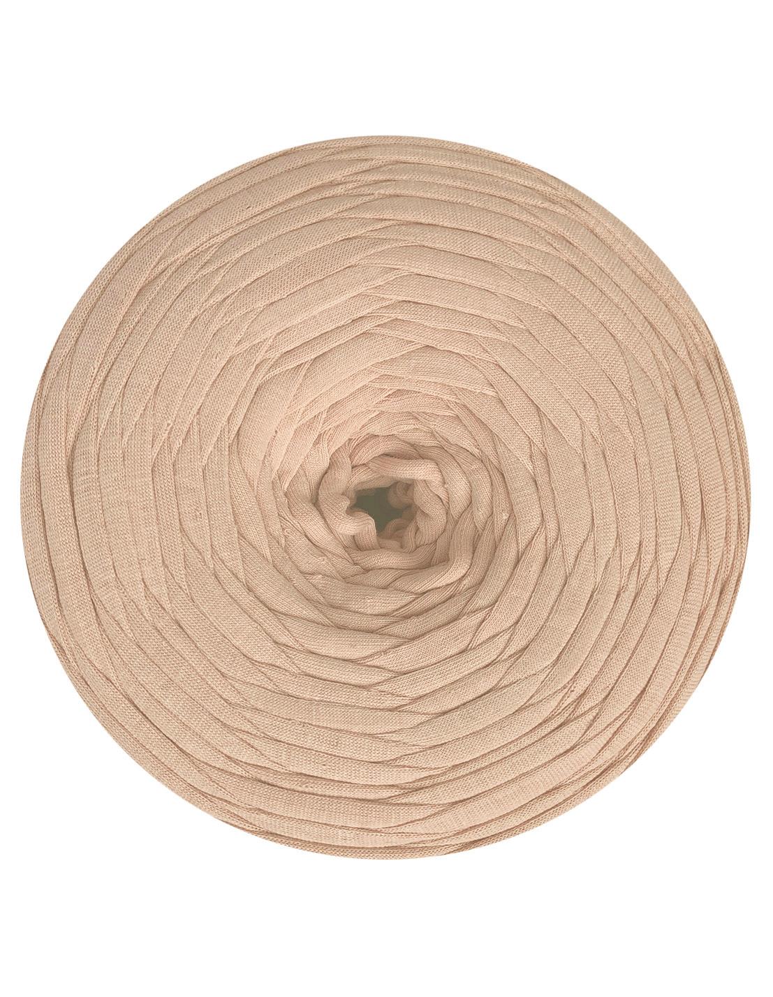 Light taupe t-shirt yarn by Hoooked Zpagetti (100-120m)
