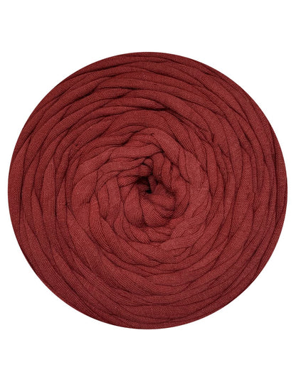 Muted wine red t-shirt yarn (100-120m)