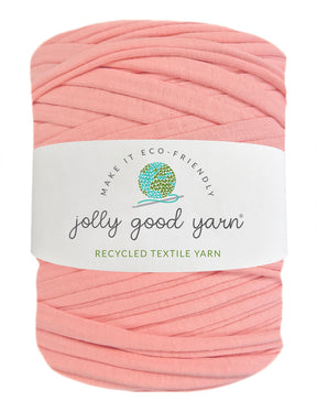 Bright salmon pink t-shirt yarn (100-120m)