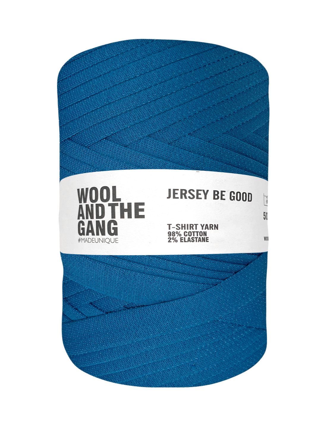 Blue Jersey Be Good t-shirt yarn by Wool and the Gang (500g)
