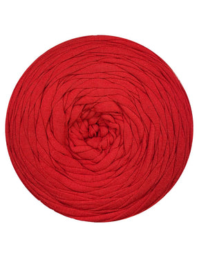 Bright red t-shirt yarn by Rescue Yarn (100-120m)