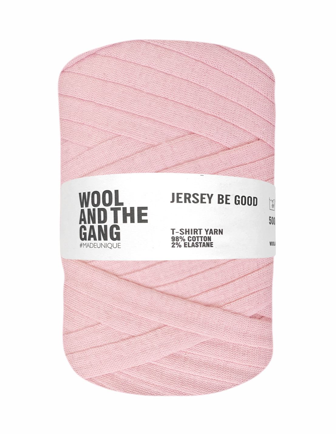 Dolly Pink Jersey Be Good t-shirt yarn by Wool and the Gang (500g)