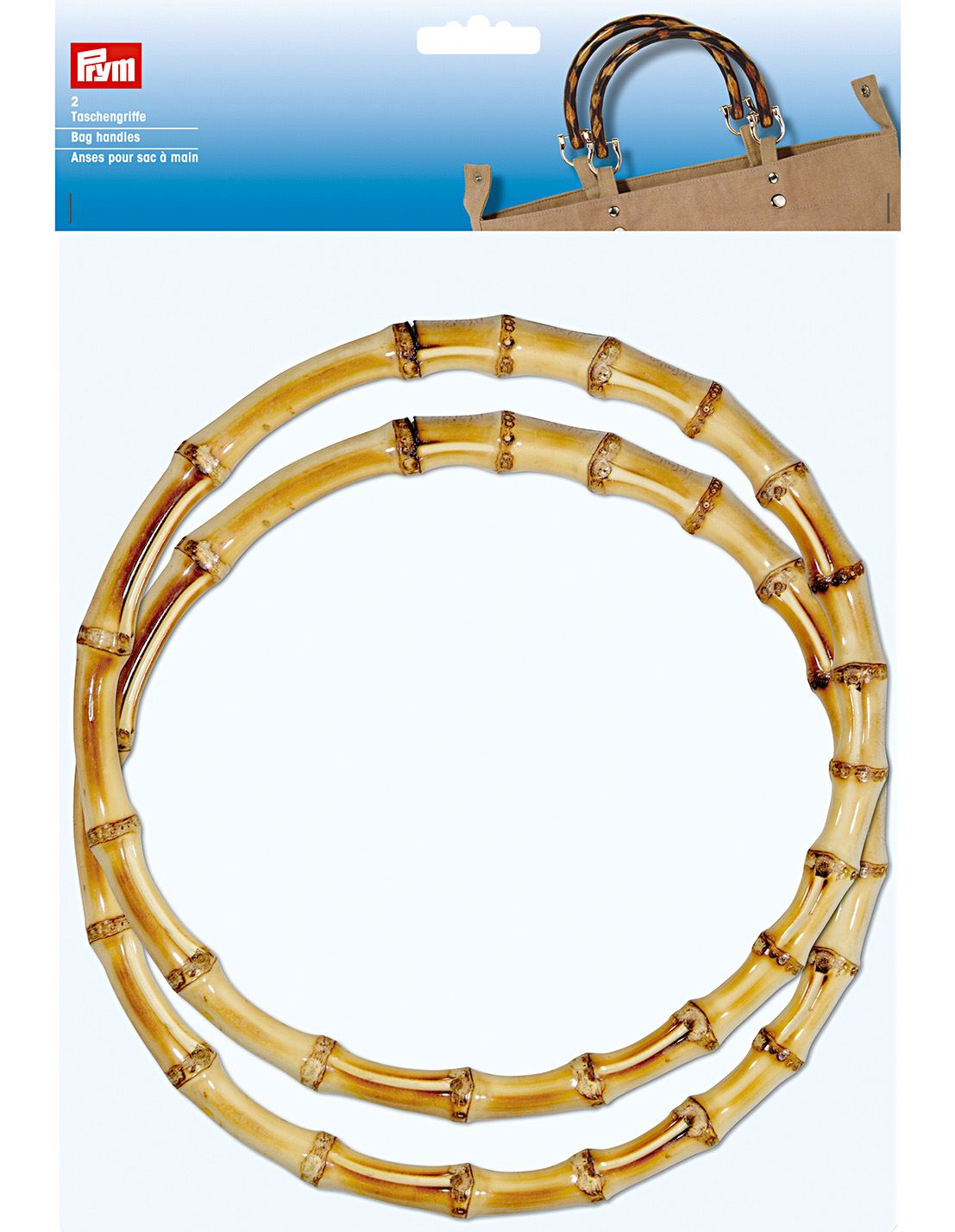 Prym "Keiko" (615111) circular bamboo handles - 22cm