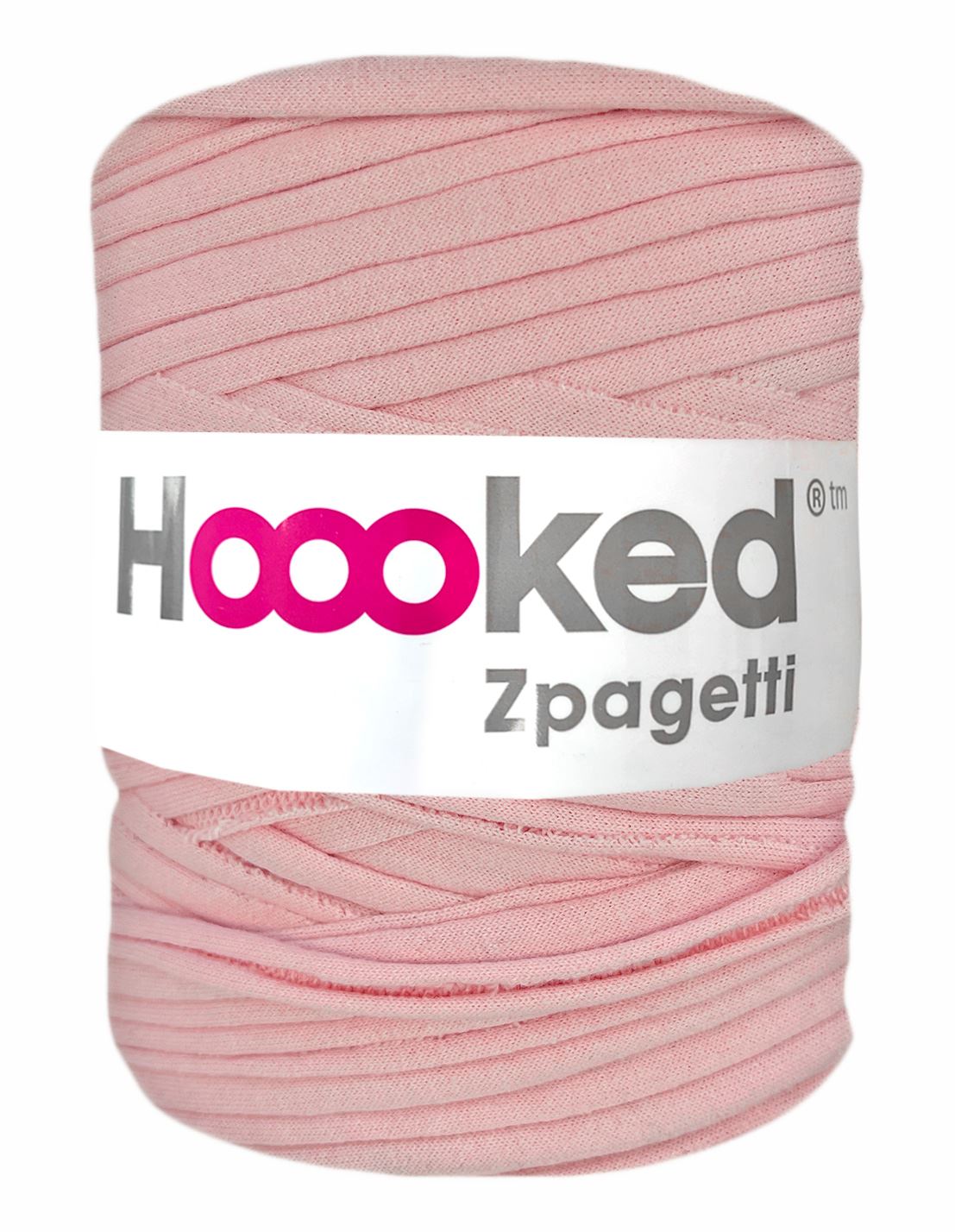 Light peach pink t-shirt yarn by Hoooked Zpagetti (100-120m)