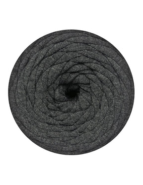 Black melange Jersey Be Good t-shirt yarn by Wool and the Gang (500g)