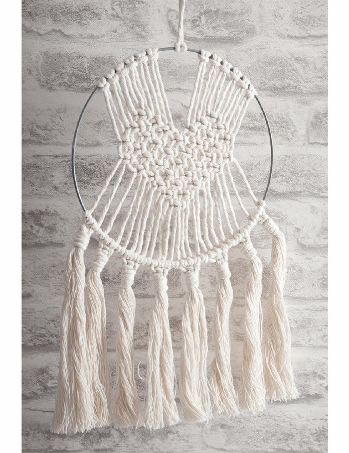 Trimits Metal Craft Ring (TRH32) silver macrame hoop - 25cm