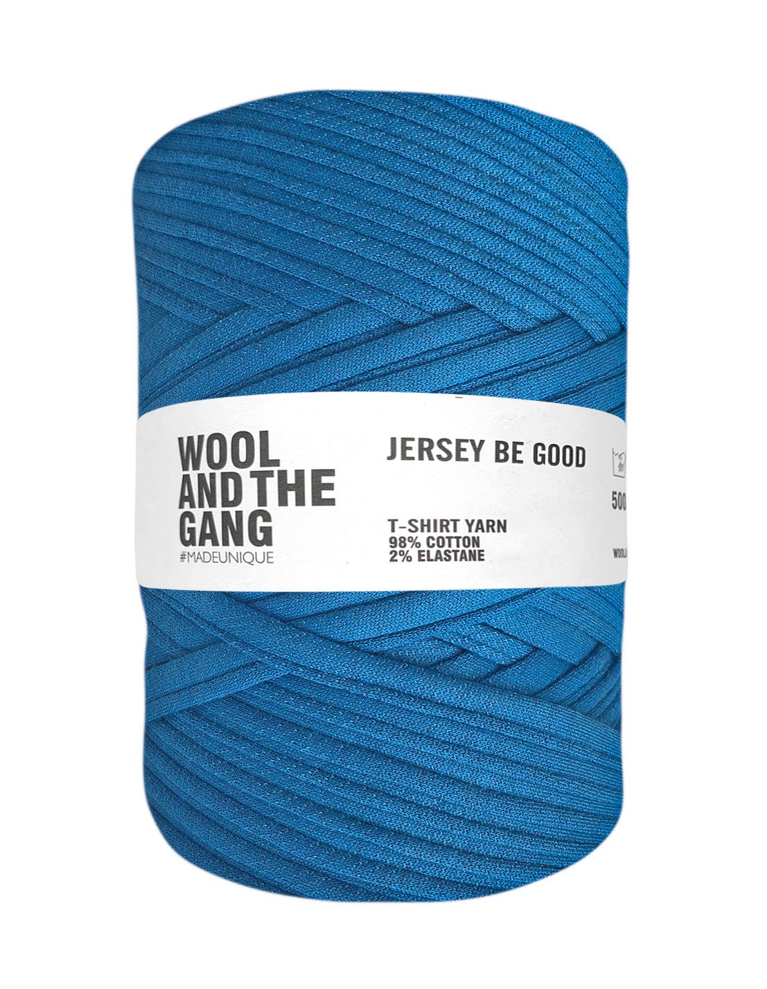 True Blue Jersey Be Good t-shirt yarn by Wool and the Gang (500g)