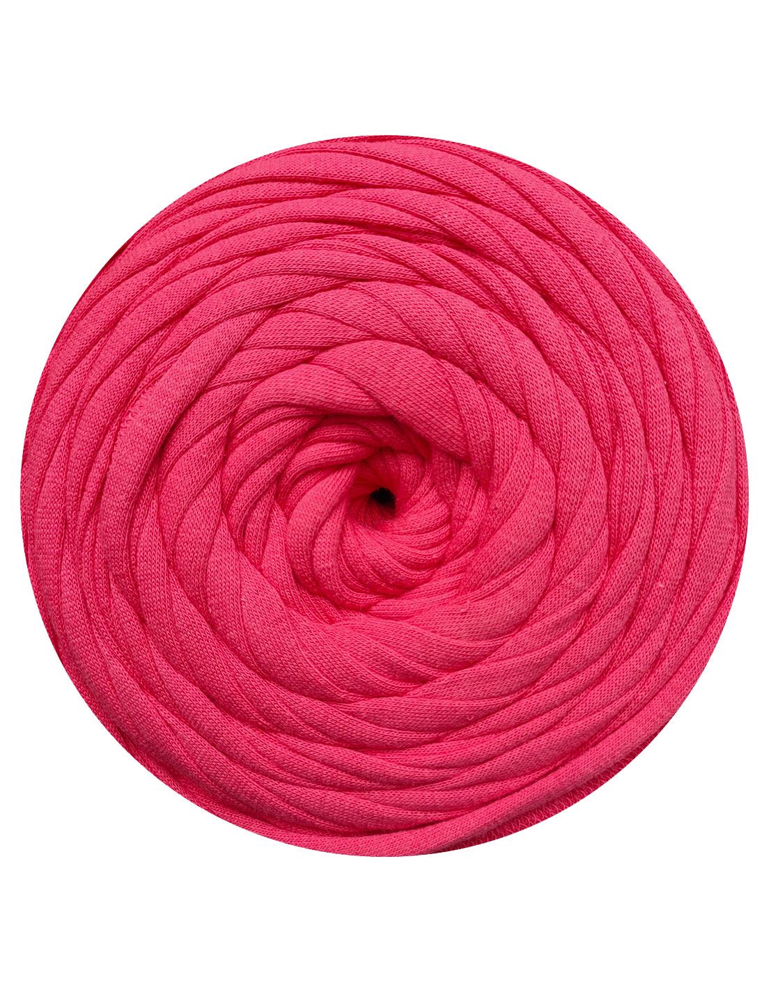 Punch pink t-shirt yarn by Rescue Yarn (100-120m)