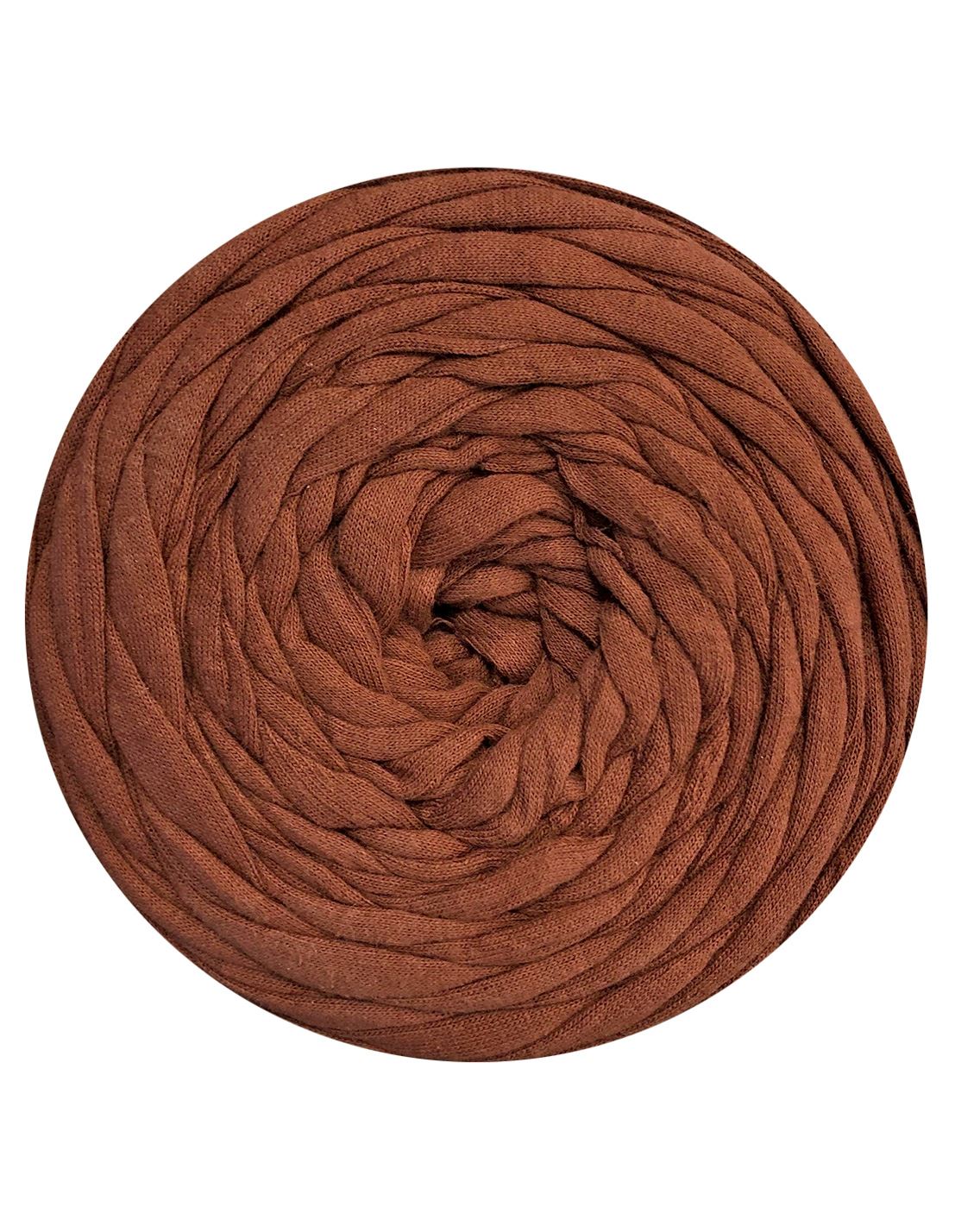 Hot chocolate brown t-shirt yarn by Hoooked Zpagetti (100-120m)