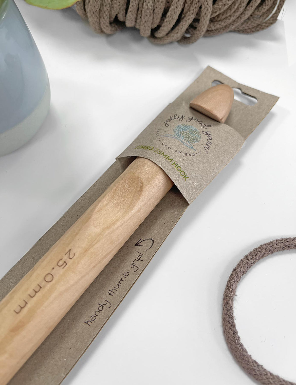 Large 25mm Birch Crochet Hook