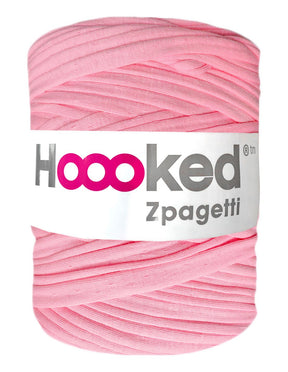 Bright pink t-shirt yarn by Hoooked Zpagetti (100-120m)
