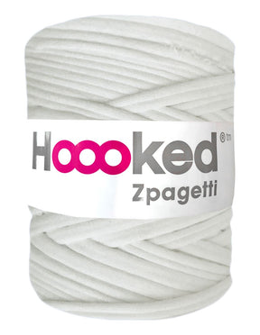Snow white t-shirt yarn by Hoooked Zpagetti (100-120m)