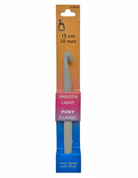 Pony 10mm plastic crochet hook (45669)