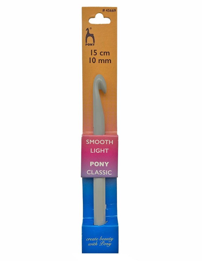 Pony 10mm plastic crochet hook (45669)