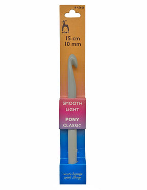 Pony 10mm plastic crochet hook (45669)