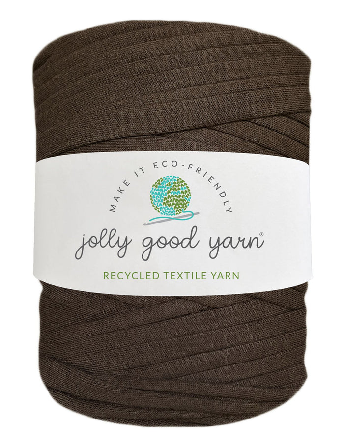 Deep brown t-shirt yarn (100-120m)