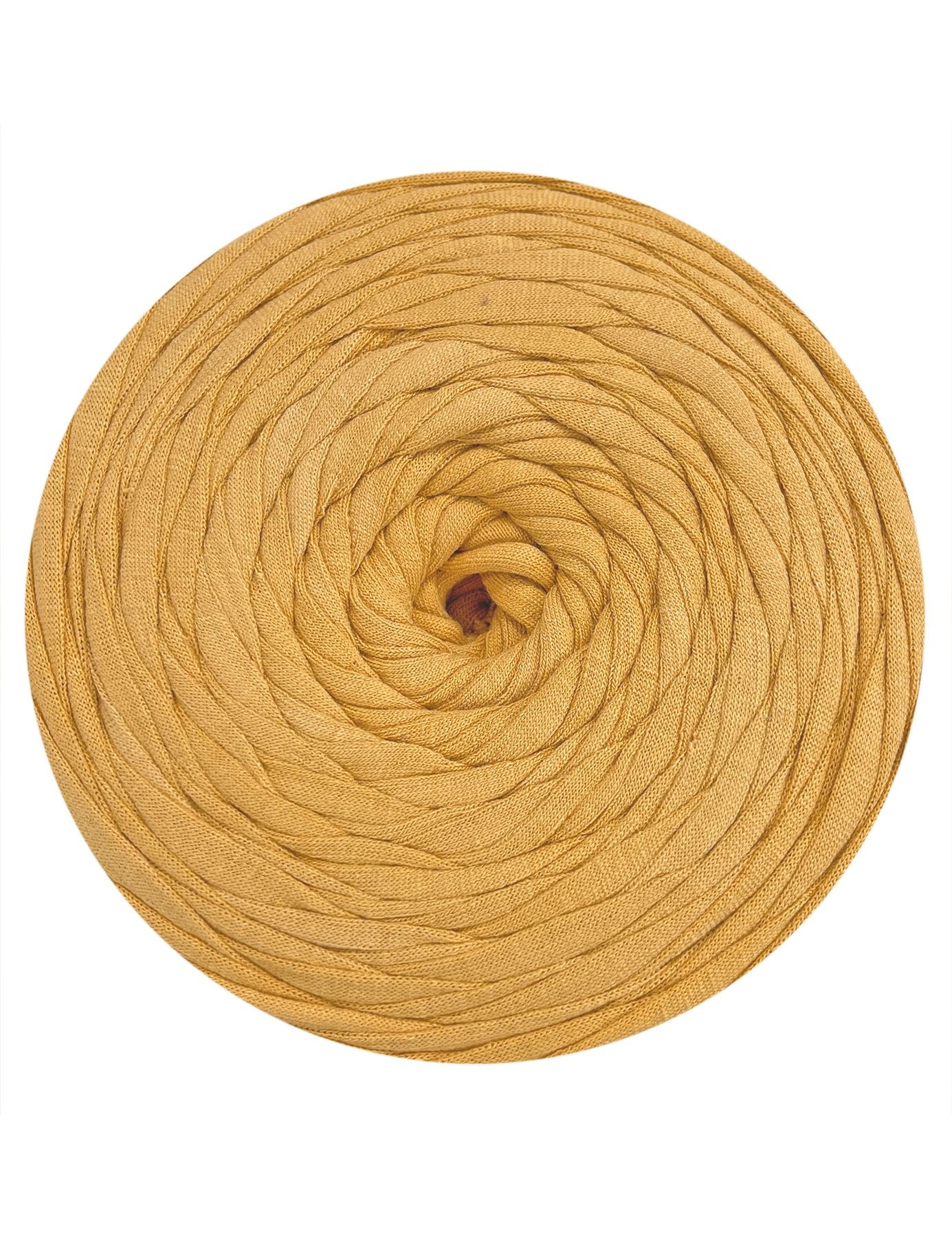 Mustard yellow t-shirt yarn (100-120m)