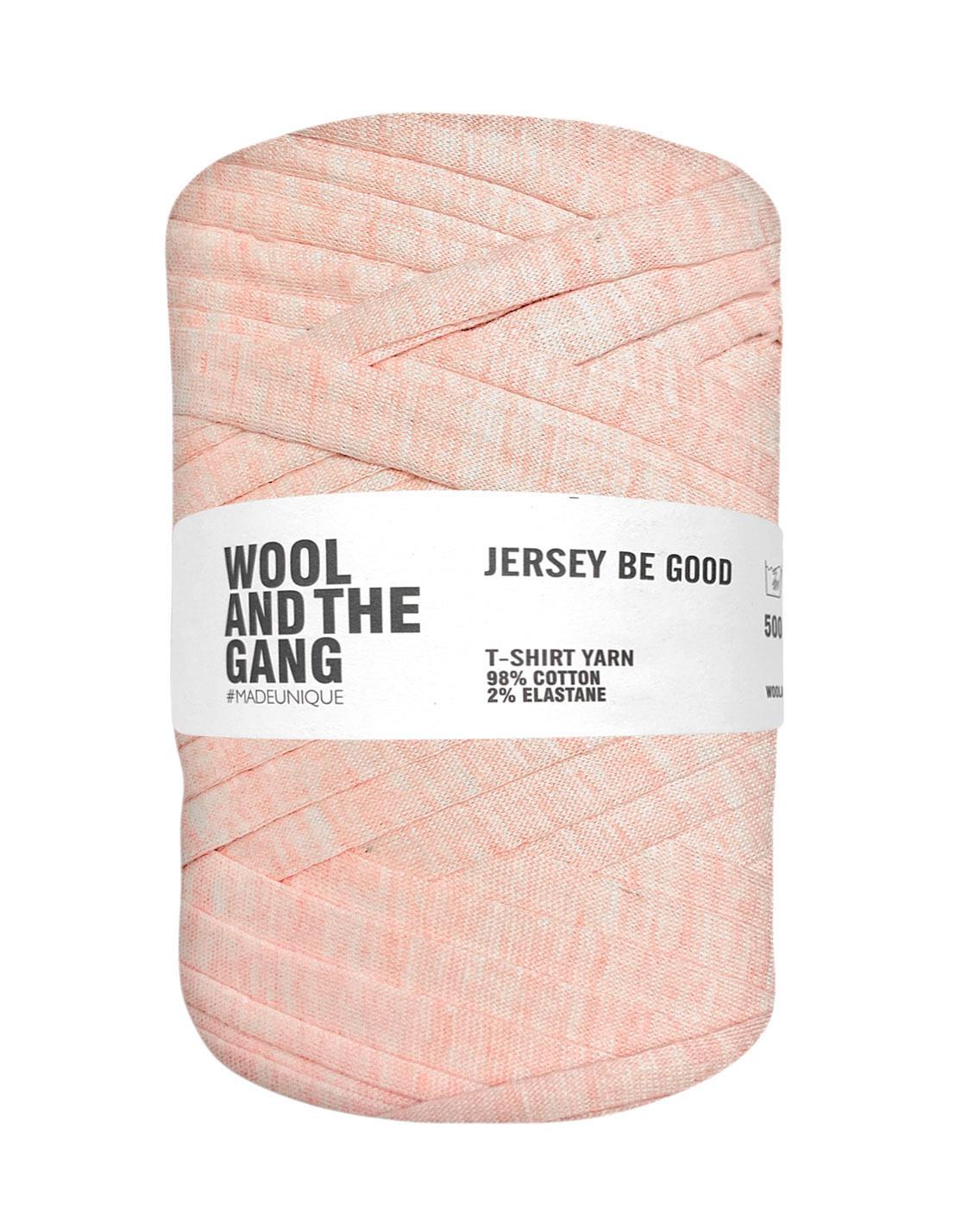 Mottled Pale Pink Jersey Be Good t-shirt yarn by Wool and the Gang (500g)