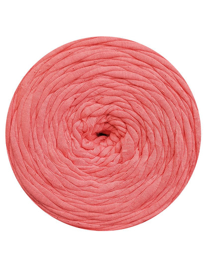 Coral pink t-shirt yarn by Hoooked Zpagetti (100-120m)