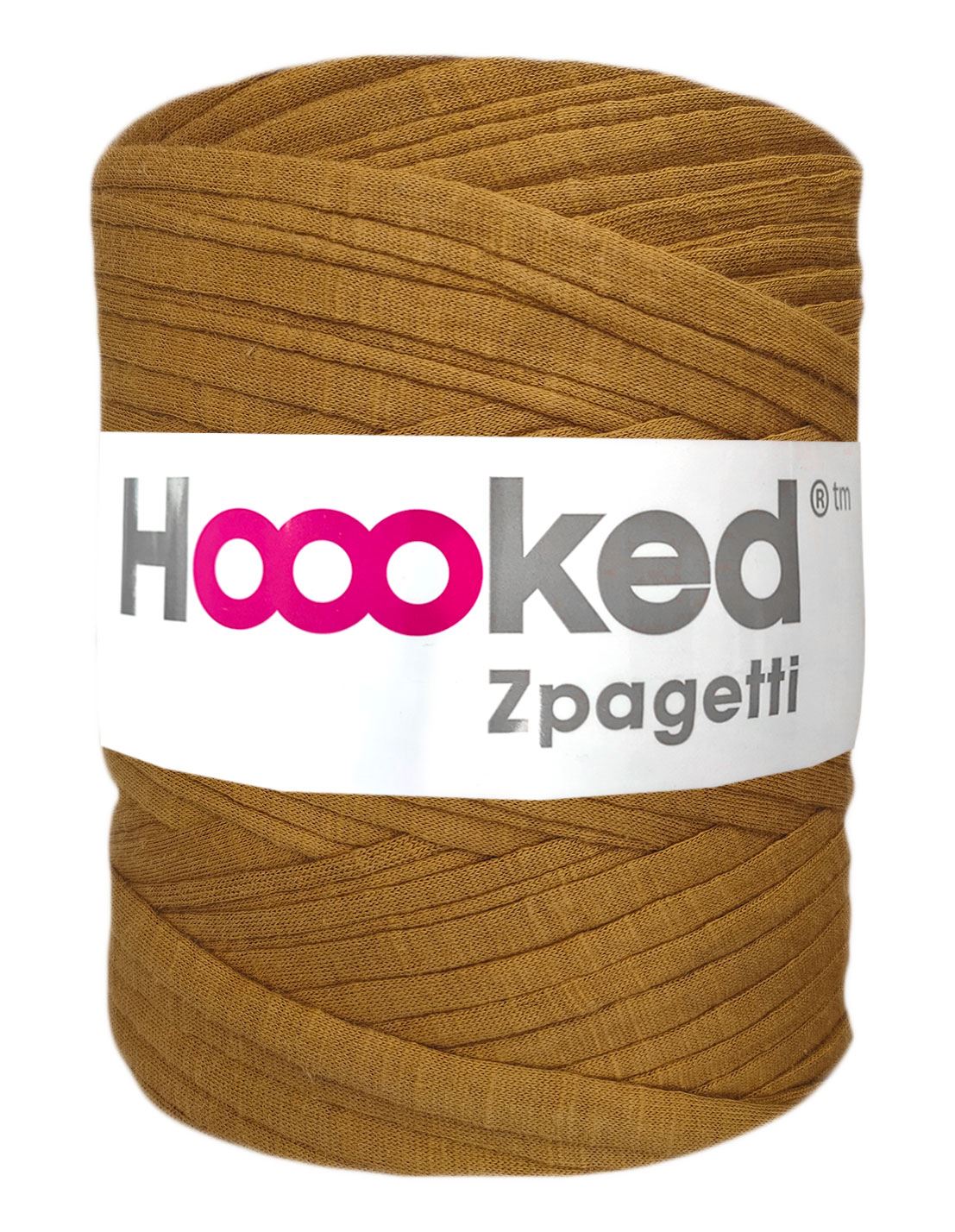 Deep golden yellow t-shirt yarn by Hoooked Zpagetti (100-120m)