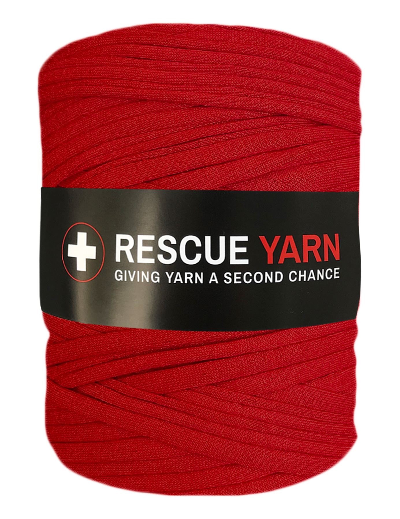 Apple red t-shirt yarn by Rescue Yarn (100-120m)