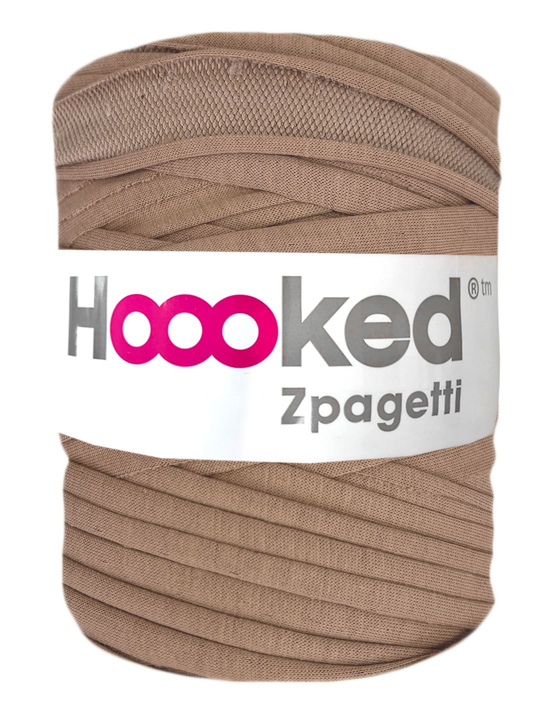 Dark latte t-shirt yarn by Hoooked Zpagetti (100-120m)