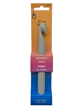 Pony 15mm plastic crochet hook (45672)