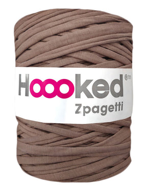 Desert taupe t-shirt yarn by Hoooked Zpagetti (100-120m)